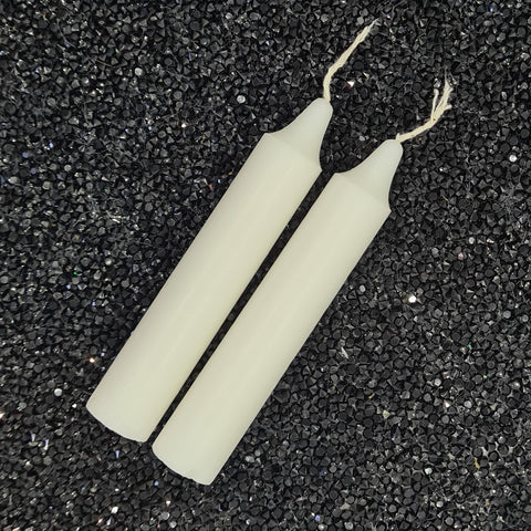 White Twin Pack Spell Candles